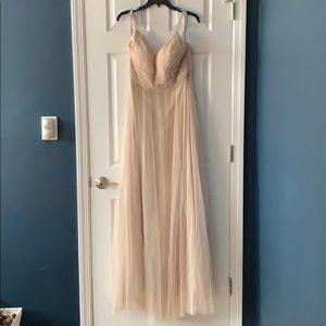 Jenny Yoo Brielle Gown with Beaded Appliqué